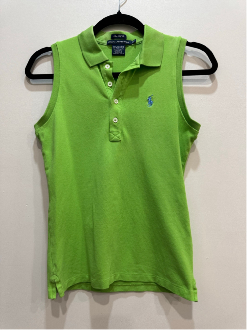 Ralph Lauren Golf Green Sleeveless Polo Tank Top S Pickleball Tennis Preppy